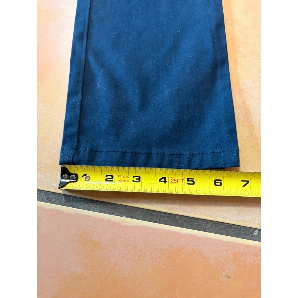 2 NWT Cat & Jack Girls Straight School Uniform Pants Navy Blue Size 12